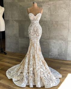Designer Hochzeitskleid Meerjungfrau | Brautkleider mit Spitze