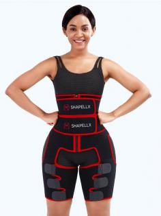  NeoSweat™ Exclusive 3-In-1  Waist and Thigh Trimmer Butt Lifter by Shapellx  $69.60 