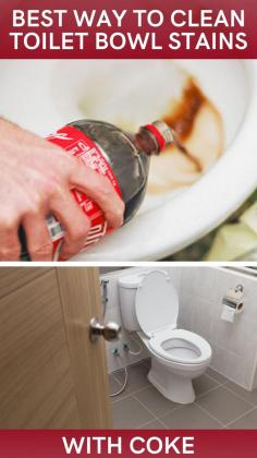 Do you want to clean your toilet bowl stains? Our quick, easy, and effective tips will help you to do this work very easily and make your toilet bowl clean. Toilet cleaning | cleaning tips | pro cleaning tips | toilet cleaning tips | toilet bowl stains | toilet bowl stains cleaning | make toilet bowl clean | best toilet cleaning tips | toilet | coke | easy toilet cleaning tips | effective toilet bowl cleaning | household cleaners | toilet cleaner | toilet bowl stains with coke | bathroom | stain