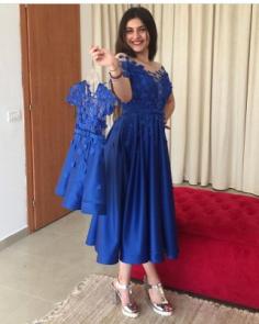 Blaue Abendkleider Cocktailkleider Kurz | Kinder Mutter Kleider Online