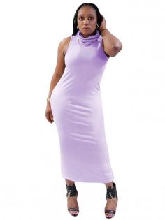 Comfy Purple Bodycon Dress Solid Color Turtleneck High Elasticity
https://www.feelingirldress.com/product/136840.html