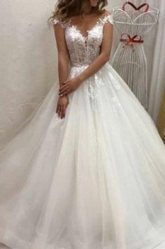 Designer Hochzeitskleider A Linie | Brautkleid TÃ¼ll