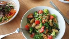 Handmade Gnoochi Green peas, zucchini, broccoli, chilli, parmesan (V, D)  - Gusti Restaurant & Bar, Perth (WA)