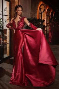 Elegante Abiballkleider Rot | GÃ¼nstige Abendkleider Mit Ãrmel