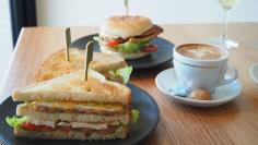 Crowne Club Sandwich and Beef Burger - Gusti Restaurant & Bar, Perth (WA)