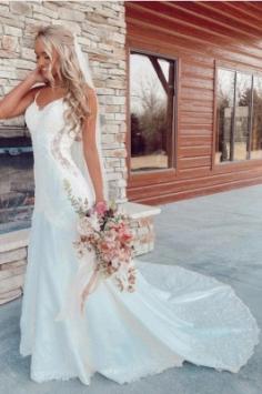 SchÃ¶ne Brautkleider Meerjungfrau | Hochzeitskleider mit Spitze