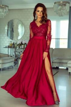 Abendkleid Lang Rot | Abiballkleider mit Ãrmel
