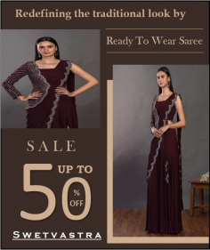 In today's modern era, women prefer to wear Ready To Wear Saree. This saree is also called pre-stitched saree or concept saree. This saree is easy to wear and saves time and effort. You will find ready to wear saree depending on different occasions which gives a good look.
https://www.swetvastra.com/ready-to-wear-saree/