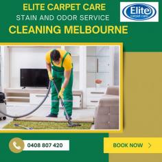 Elite Carpet Care offers specialized cleaning in Melbourne to eliminate stubborn stains and persistent smells. Our team uses advanced techniques to remove the toughest stains from pet accidents and spills. We will eliminate unpleasant odors by locating the source of the odor and neutralizing it. Our expertise will make your carpets and furniture look great, but they'll also smell good. Our Stain and Odor Service cleaning in Melbourne can transform your carpets and upholstery.